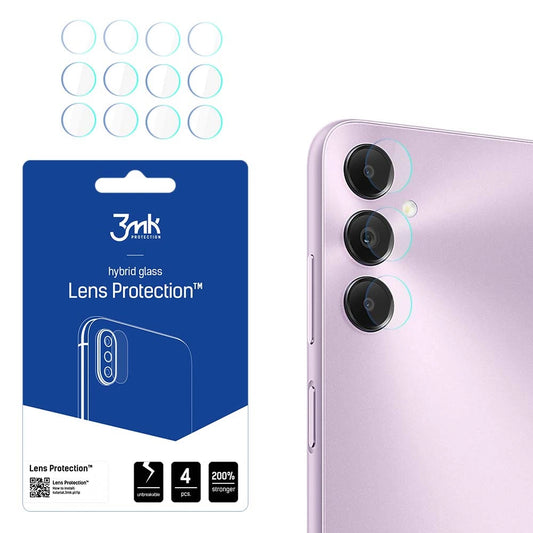 Προστατευτική μεμβράνη πίσω κάμερας 3MK Protection για Samsung Galaxy A05s A057, ευέλικτο γυαλί, σετ 4 τεμαχίων, διαφανές