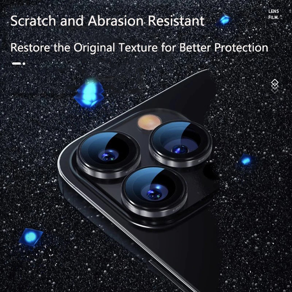 Προστατευτική μεμβράνη πίσω κάμερας Blueo 99 Anti-Reflective HD για Apple iPhone 16 Pro Max / 16 Pro, Ασφαλισμένο γυαλί, Ασημί