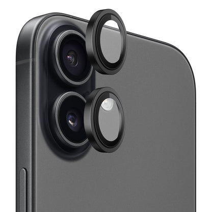 Blueo Metal Frame Rear Camera Protection Film for Apple iPhone 17, Tempered Glass, Black