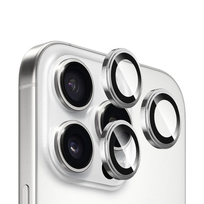 Προστατευτική μεμβράνη πίσω κάμερας Blueo Sapphire Crystal για Apple iPhone 16 Pro Max / 16 Pro, Ασφαλισμένο γυαλί, Ασημί