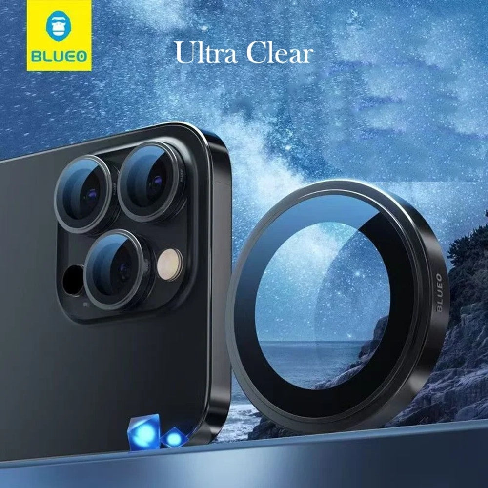 Προστατευτική μεμβράνη πίσω κάμερας Blueo Sapphire Crystal για Apple iPhone 16 Pro Max / 16 Pro, Ασφαλισμένο γυαλί, Ασημί