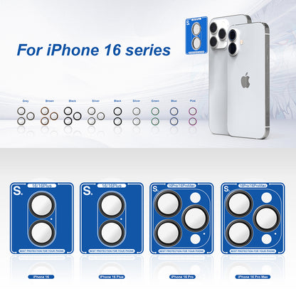 Προστατευτική μεμβράνη πίσω κάμερας Lito S+ για Apple iPhone 16 Plus / 16, Ασφαλισμένο γυαλί, Ροζ