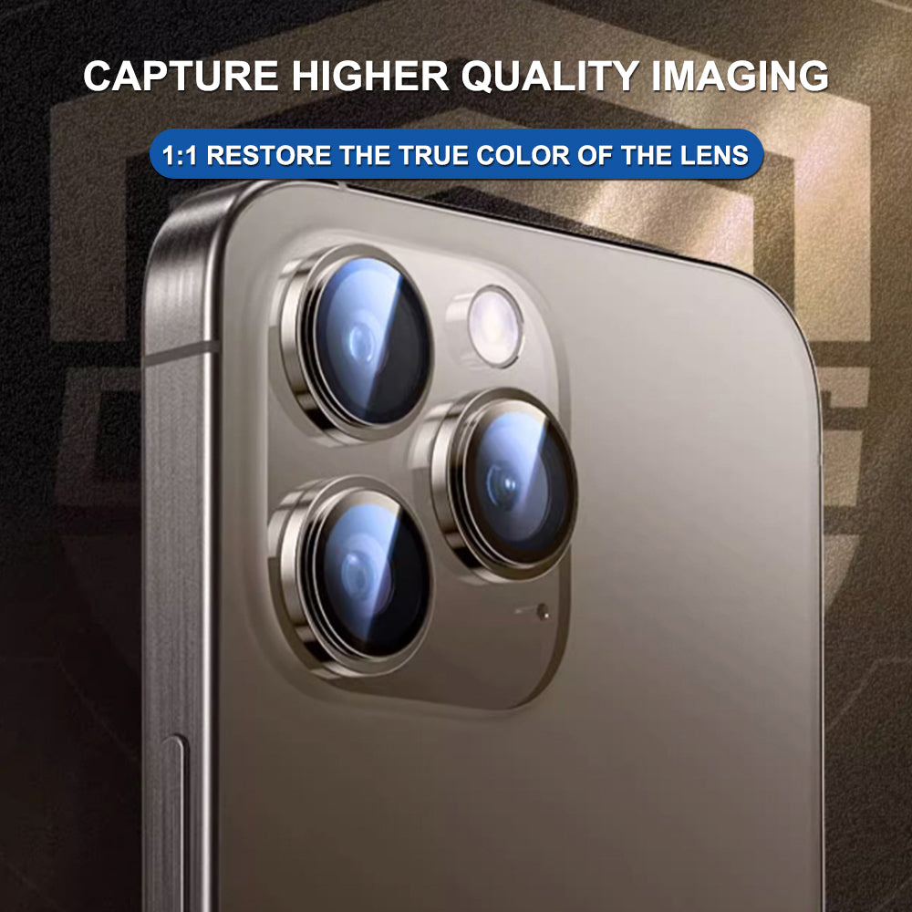 Rear Camera Protection Film Lito Titanium AR for Apple iPhone 17 Pro Max / 17 Pro, Tempered Glass, Orange