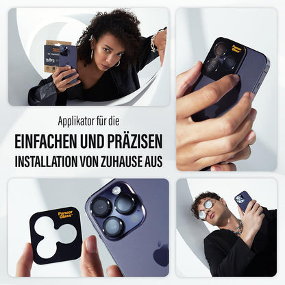 Προστατευτική Μεμβράνη Κάμερας Πίσω PanzerGlass Hoops Glitter για Apple iPhone 17 Air, Ενισχυμένο Γυαλί, Ασημί