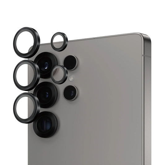 Προστατευτική Μεμβράνη Κάμερας Πίσω PanzerGlass Hoops για Samsung Galaxy S25 Ultra S938, Ενισχυμένο Γυαλί, Μαύρη
