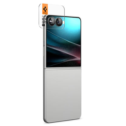 Spigen GlastR EZ FIT Optik Pro HD Rear Camera Protective Film for Samsung Galaxy Z Flip8 F776, Tempered Glass, Set of 2 pieces, Black