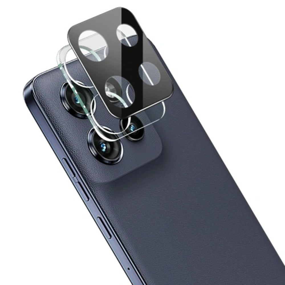 Techsuit Rear Camera Protective Film for Motorola Moto G86, Tempered Glass, Black