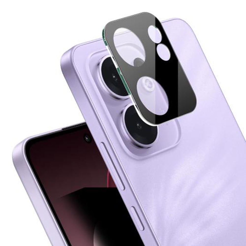 Techsuit Rear Camera Protective Film for Oppo Reno13 FS 5G / Reno13 F 4G / Reno13 F, Tempered Glass, Black
