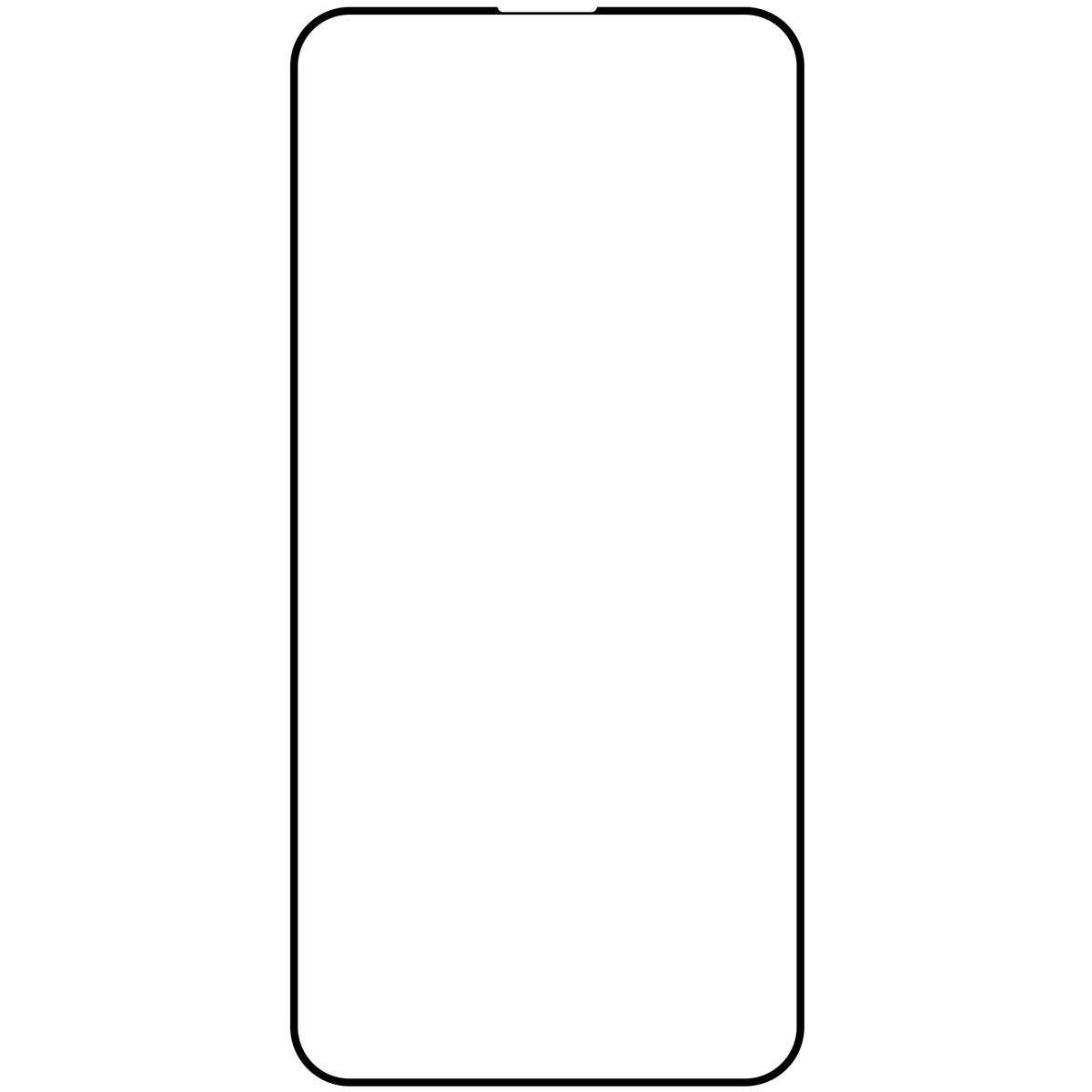 OEM Screen Protector Film for Apple iPhone 15 Pro Max, Tempered Glass, Full Glue, Set of 10 pieces, 9D, Black
