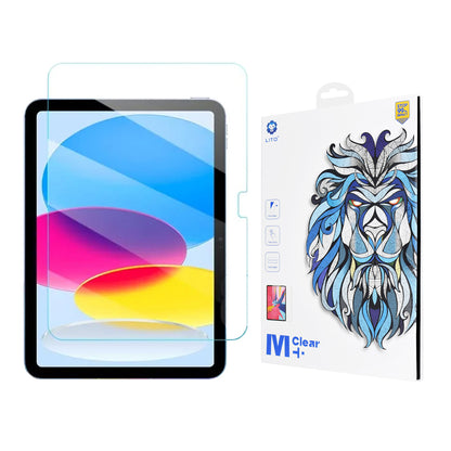 Clear Screen Protector Lito Classic for Apple iPad (2025) / (2022), Tempered Glass, Full Glue, 2.5D