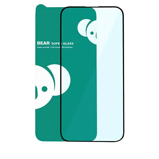 Bear Super Hard Screen Protector for Apple iPhone 17 Pro, Tempered Glass, Full Glue, 3D, Black