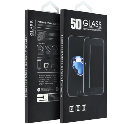 OEM Screen Protector Film for Xiaomi Redmi Note 15 Pro 5G, Tempered Glass, Full Glue, 5D, Black