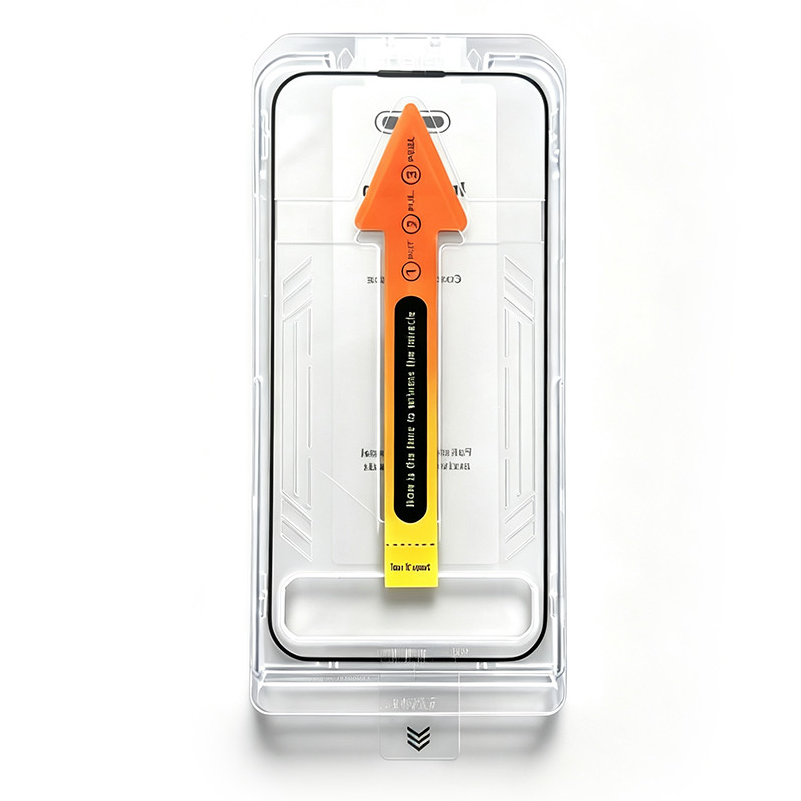 Προστατευτικό οθόνης OEM Dust Free Easy Fit για Apple iPhone 15 Pro, Σκληρυμένο Γυαλί, Full Glue, Μαύρο