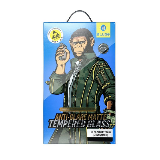 Blueo Privacy Screen Protector for Apple iPhone 15 Pro, Tempered Glass, Full Glue, 5D