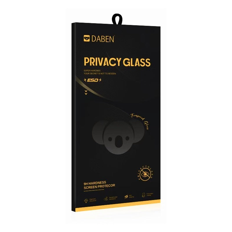 Privacy Bear Screen Protector for Samsung Galaxy S24 Ultra S928, Tempered Glass, Full Glue