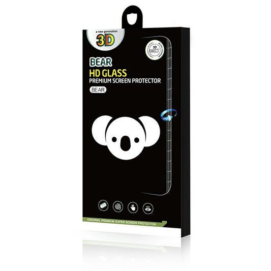 Bear HD Screen Protector for Samsung Galaxy S25 S931, Tempered Glass, Full Glue, Black