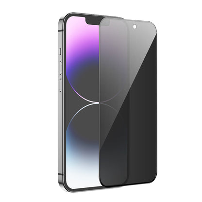 HOCO G15 Privacy Screen Protector for Apple iPhone 16 Plus / 15 Plus, Tempered Glass, Full Glue, 5D