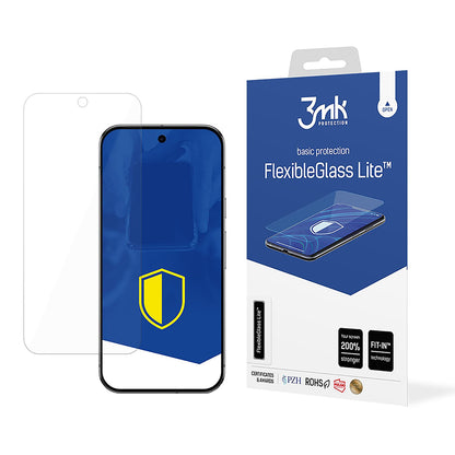 Προστατευτική μεμβράνη οθόνης 3MK FlexibleGlass Lite για Google Pixel 9 Pro XL, Ευέλικτο γυαλί, Πλήρης κόλλα