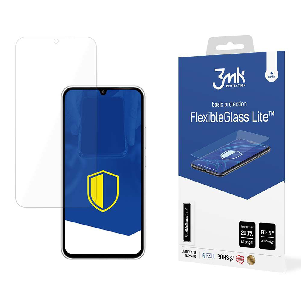 3MK FlexibleGlass Lite Screen Protector for Samsung Galaxy A55 5G A556 / A35 5G A356, Flexible Glass, Full Glue