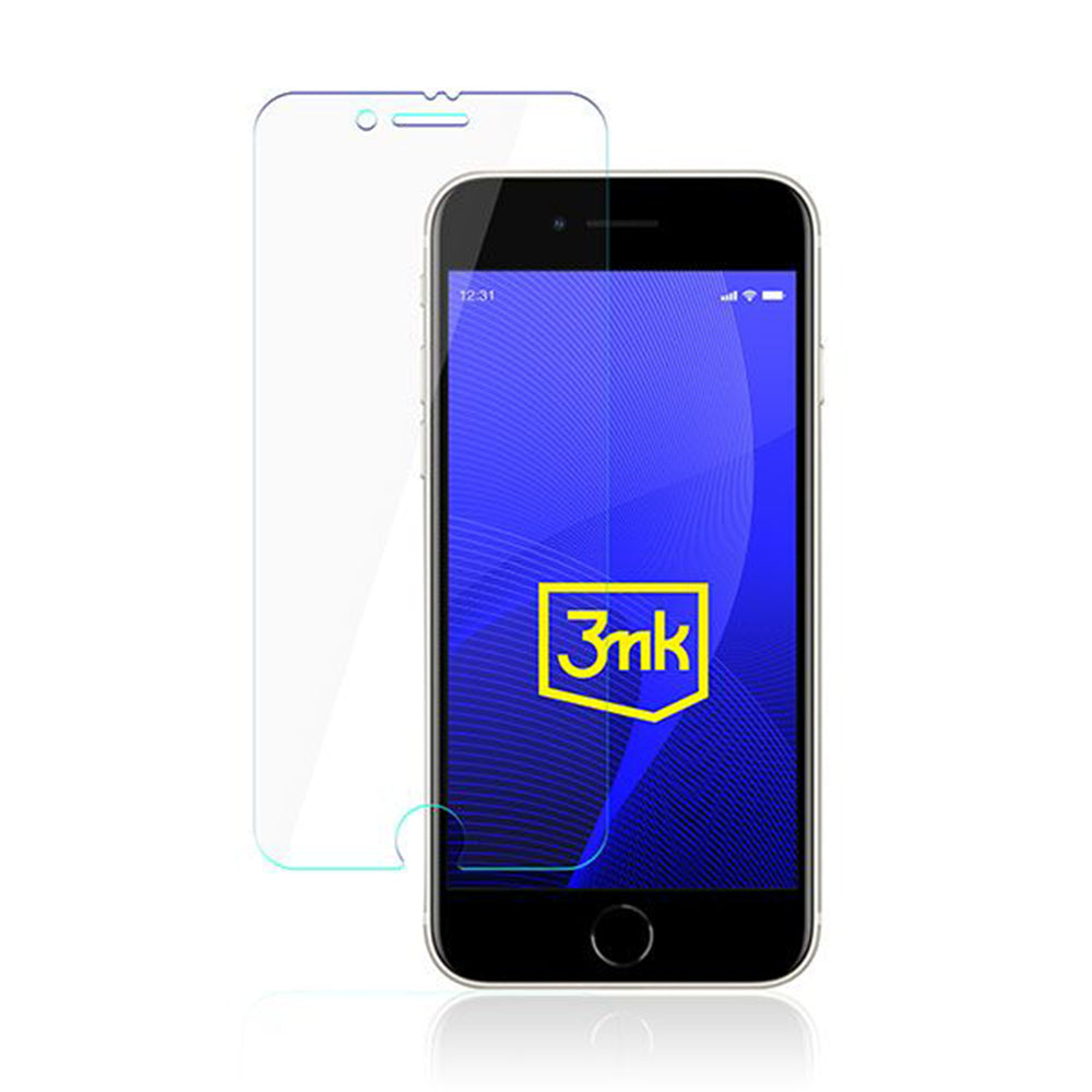 3MK FlexibleGlass Screen Protector for Apple iPhone SE (2022) / SE (2020) / 8 / 7, Flexible Glass, Full Glue