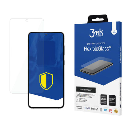 Προστατευτική μεμβράνη οθόνης 3MK FlexibleGlass για Samsung Galaxy S21 FE 5G G990, Ευέλικτο γυαλί, Πλήρης κόλλα