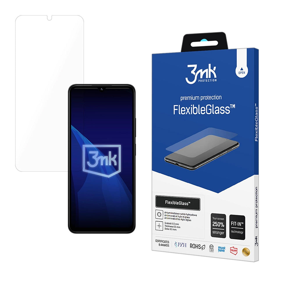 3MK FlexibleGlass Screen Protector for Xiaomi Poco C75 / Redmi 14C, Flexible Glass, Full Glue