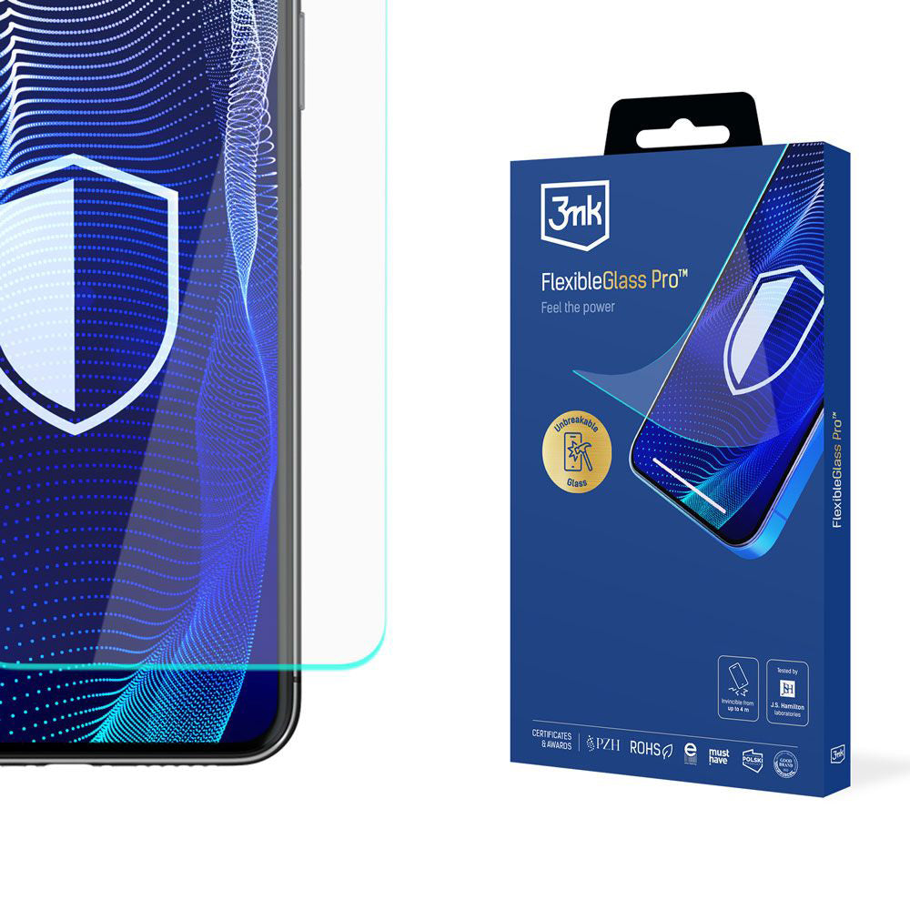 Προστατευτική μεμβράνη οθόνης 3MK FlexibleGlass Pro για Samsung Galaxy S24 S921, Ευέλικτο Γυαλί, Πλήρης Κόλλα, Μαύρο