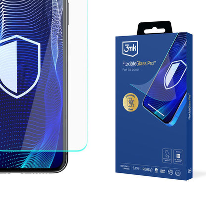 Προστατευτική μεμβράνη οθόνης 3MK FlexibleGlass Pro για Samsung Galaxy S24 S921, Ευέλικτο Γυαλί, Πλήρης Κόλλα, Μαύρο