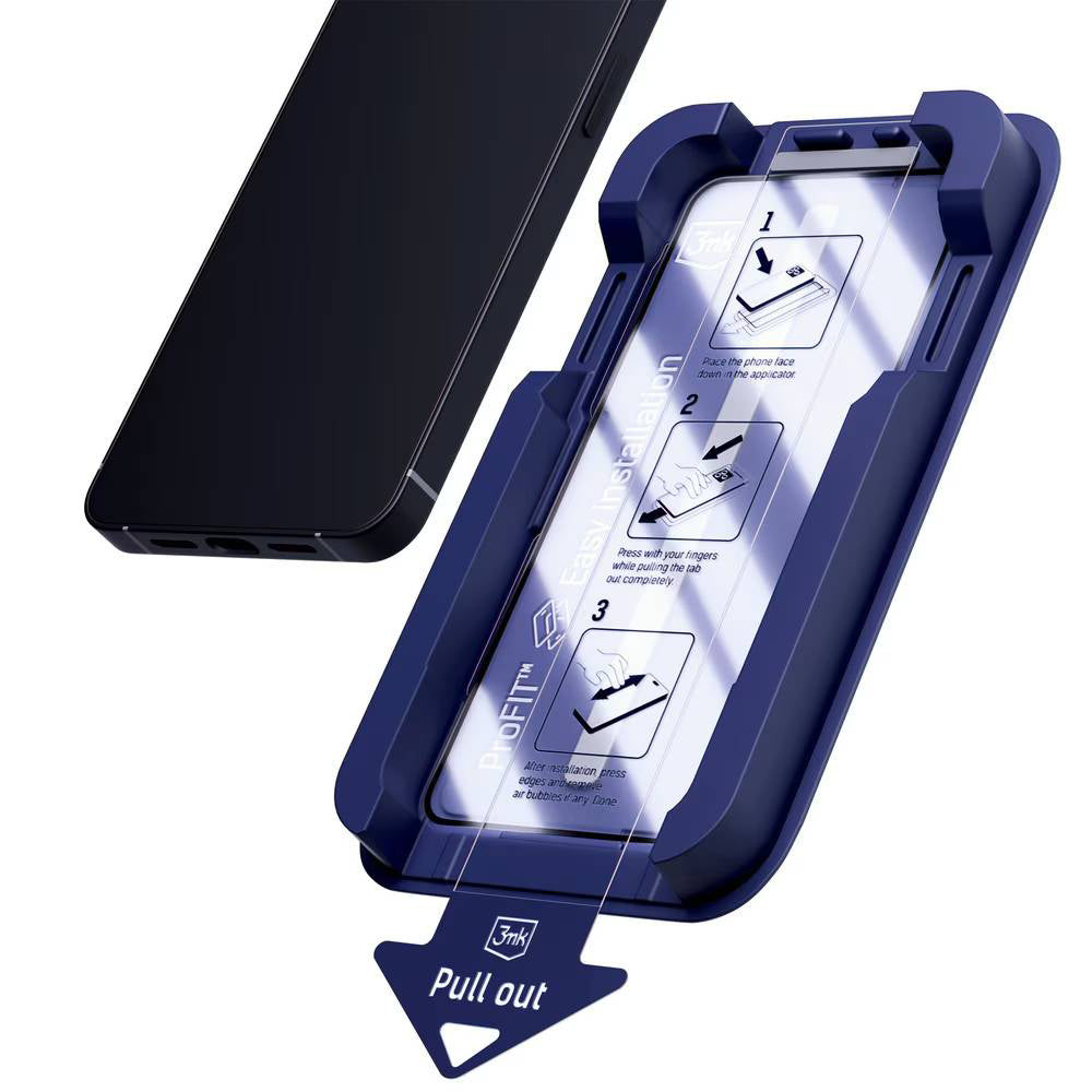 3MK HardGlass Max Screen Protector for Apple iPhone 18 Pro / 17 Pro, Tempered Glass, Full Glue, Black