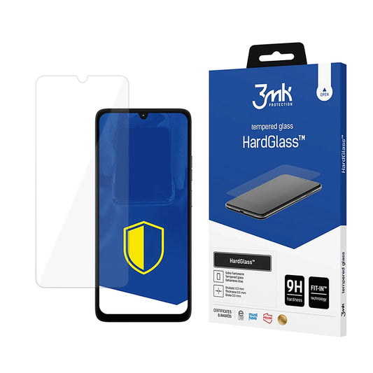 Προστατευτική Μεμβράνη Οθόνης 3MK HardGlass για Motorola Moto G06, Ενισχυμένο Γυαλί, Full Glue