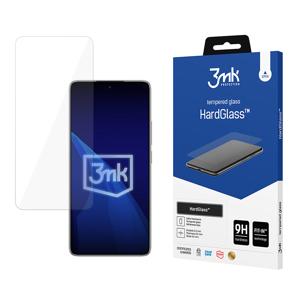 3MK HardGlass Screen Protector for Xiaomi 14T Pro / 14T, Tempered Glass, Full Glue