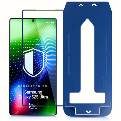 Προστατευτική μεμβράνη οθόνης 3MK Hardy Ultra για Samsung Galaxy S25 Ultra S938, Ασφαλισμένο γυαλί, Πλήρης κόλλα, Μαύρο