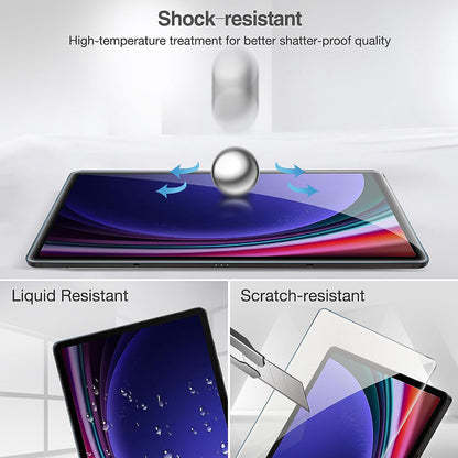 Lito Classic Screen Protector Film for Samsung Galaxy Tab S9 FE / Tab S9, Tempered Glass, Full Glue, 2.5D