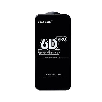 Veason PRO Screen Protector for Samsung Galaxy A55 5G A556 / A35 5G A356, Tempered Glass, Full Glue, 6D, Black