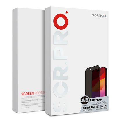 Northjo Privacy Screen Protector for Samsung Galaxy S26 FE S741, Tempered Glass, Full Glue, Set of 2 pieces