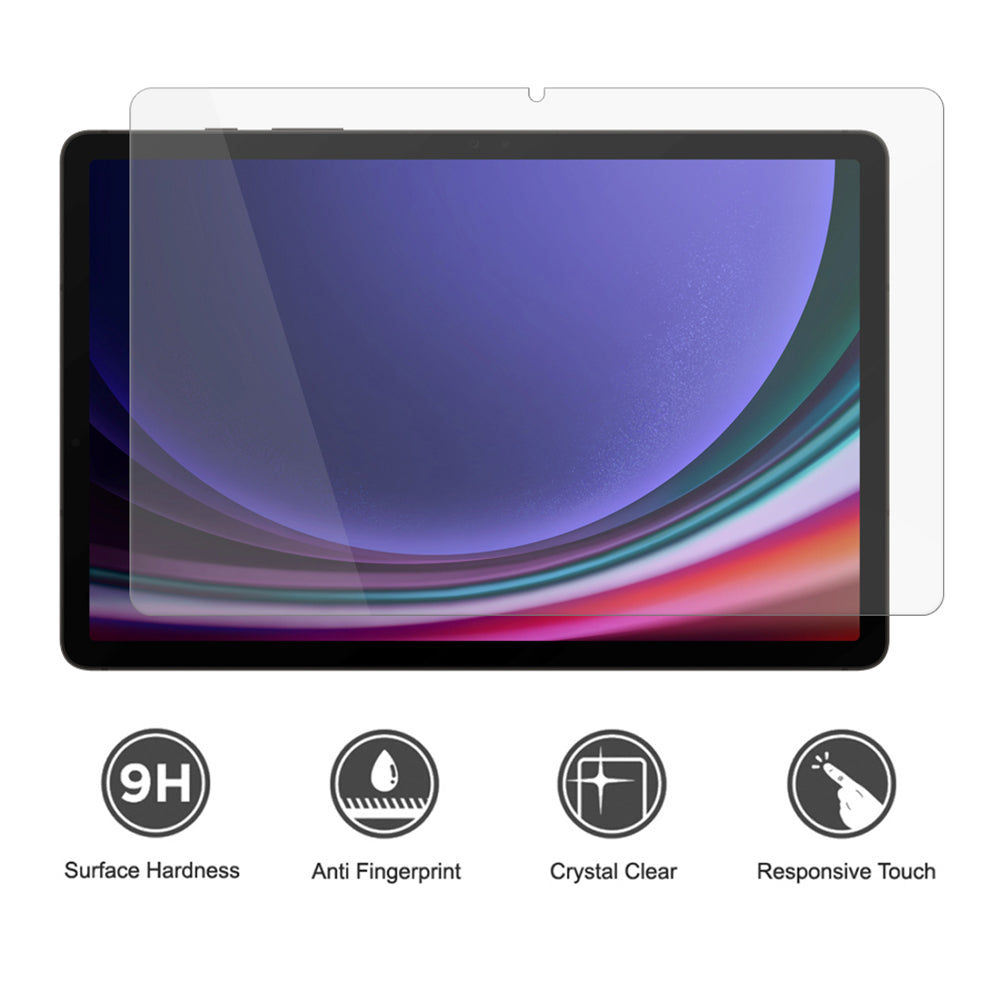 Lito Classic Screen Protector Film for Samsung Galaxy Tab S9 FE / Tab S9, Tempered Glass, Full Glue, 2.5D