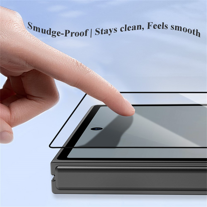 Lereach Exterior Screen Protector Film for Samsung Galaxy Z Fold8 Ultra F976 / Z Fold7 F966, Tempered Glass, Full Glue, Black