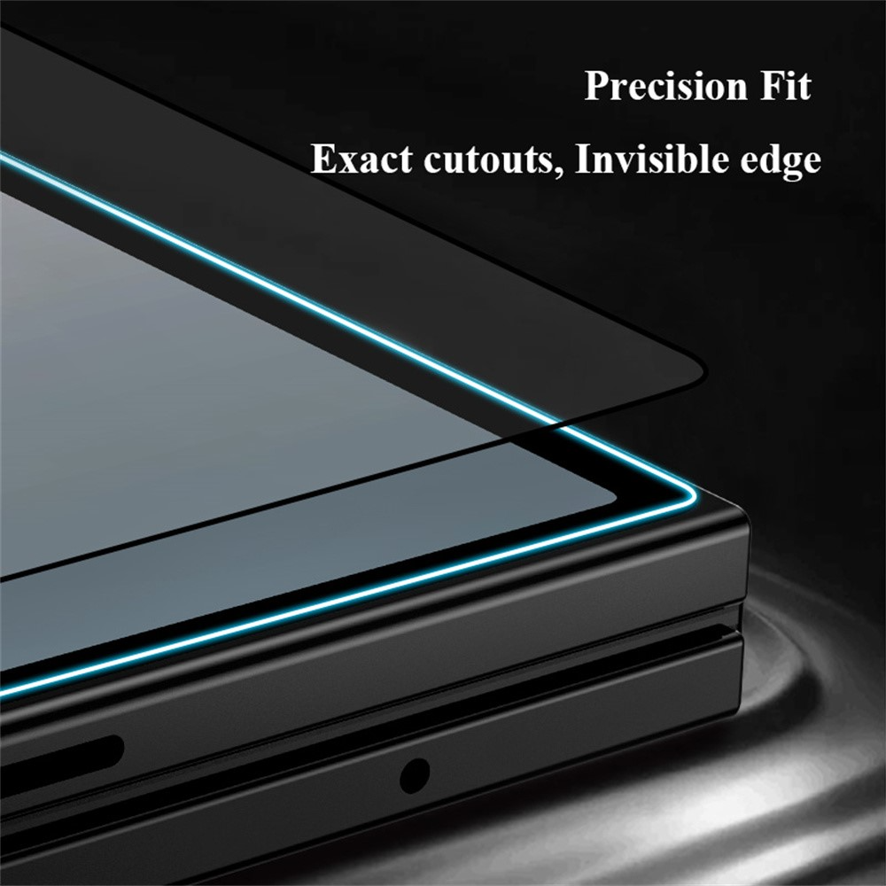 Lereach Exterior Screen Protector Film for Samsung Galaxy Z Fold8 Ultra F976 / Z Fold7 F966, Tempered Glass, Full Glue, Black