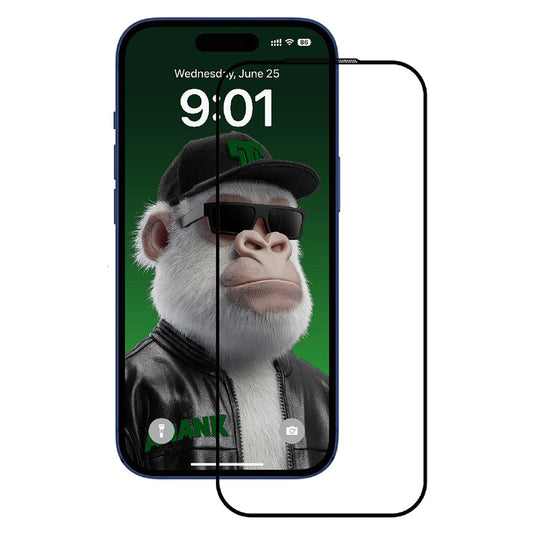 Προστατευτική Μεμβράνη Οθόνης Anank 10X Reinforced CG για Apple iPhone 17 Pro, Ενισχυμένο Γυαλί, Full Glue, 2.5D, Μαύρη