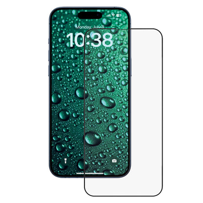 Anank 3X Reinforced Invisible Screen Protector for Apple iPhone 16 Pro, Tempered Glass, Full Glue, 3D, Black
