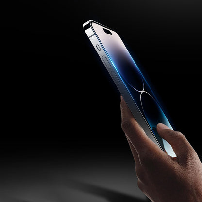 Anank 5X Reinforced Anti Crack Screen Protector for Apple 17 Pro Max, Tempered Glass, Full Glue, 3D, Black