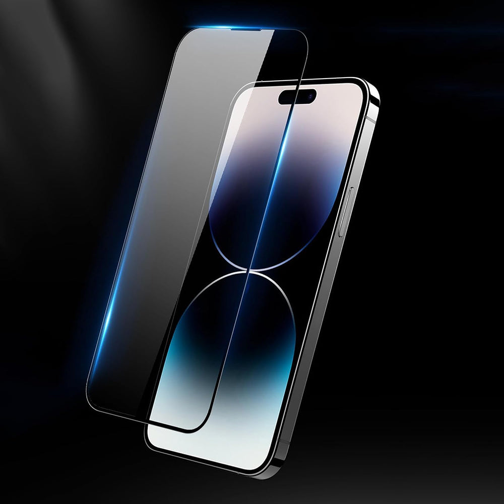 Anank 5X Reinforced Anti Crack Screen Protector for Apple 17 Pro Max, Tempered Glass, Full Glue, 3D, Black