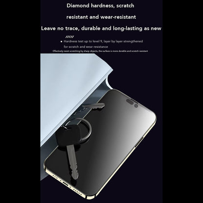 Anank Anti-Fingerprint Screen Protector for Apple iPhone 15 Pro Max, Tempered Glass, Full Glue, 2.5D, Black