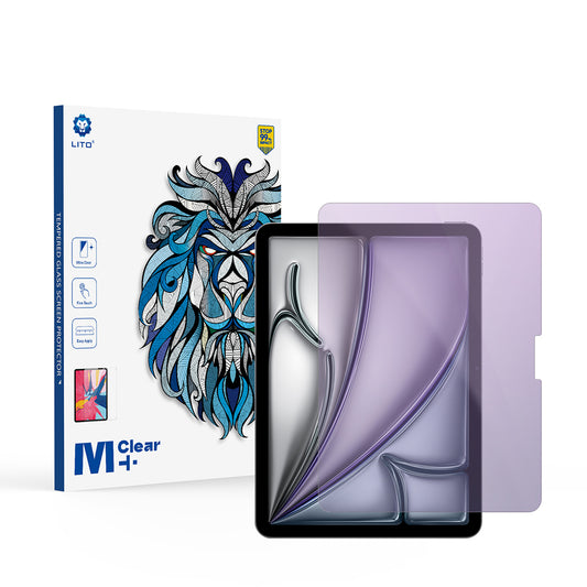Προστατευτική μεμβράνη οθόνης Anti Blue Light Lito Classic για Apple iPad Air 11 (2026) / Air 11 (2025), Ασφαλισμένο γυαλί, Full Glue, 2.5D