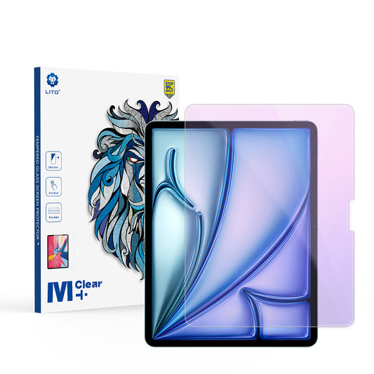 Προστατευτική μεμβράνη οθόνης Anti Blue Light Lito Classic για Apple iPad Air 13 (2026) / Pro 13 (2025), Ασφαλισμένο γυαλί, Full Glue, 2.5D
