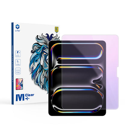 Lito Classic Anti Blue Light Screen Protector for Apple iPad Pro 13 (2024), Tempered Glass, Full Glue, 2.5D