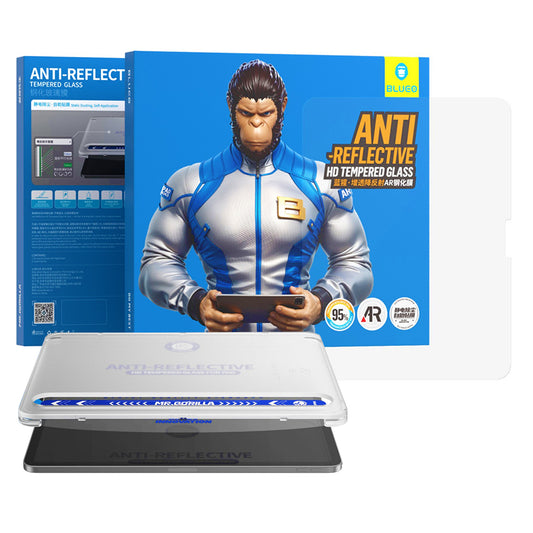 Προστατευτική μεμβράνη οθόνης Blueo Anti-Reflective HD Applicator Pro για Apple iPad Pro 11 (2024), Ασφαλισμένο γυαλί, Πλήρης κόλλα