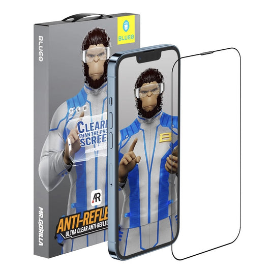 Προστατευτική Μεμβράνη Οθόνης Blueo Anti-Reflective HD για Apple iPhone 17 Air, Ενισχυμένο Γυαλί, Full Glue, Μαύρη