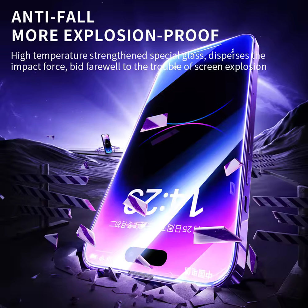 Blueo Anti-Static HD Screen Protector Film for Apple iPhone 11 Pro / XS / X, Tempered Glass, Full Glue, Black