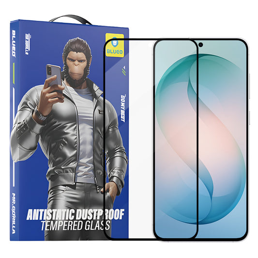Blueo Anti-Static HD Screen Protector for Samsung Galaxy S26 Plus S947, Tempered Glass, Full Glue, Black